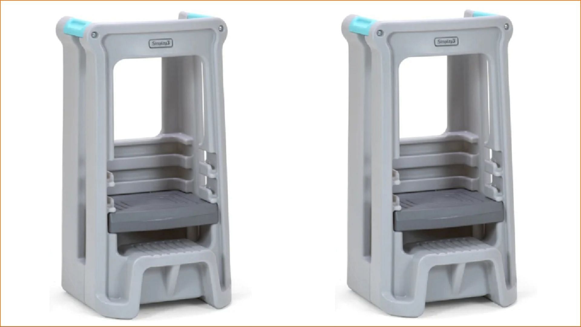 One of the recalled Simplay3 Toddler Towers in white posing risks of fall and injury (Image via CPSC / Health Canada)