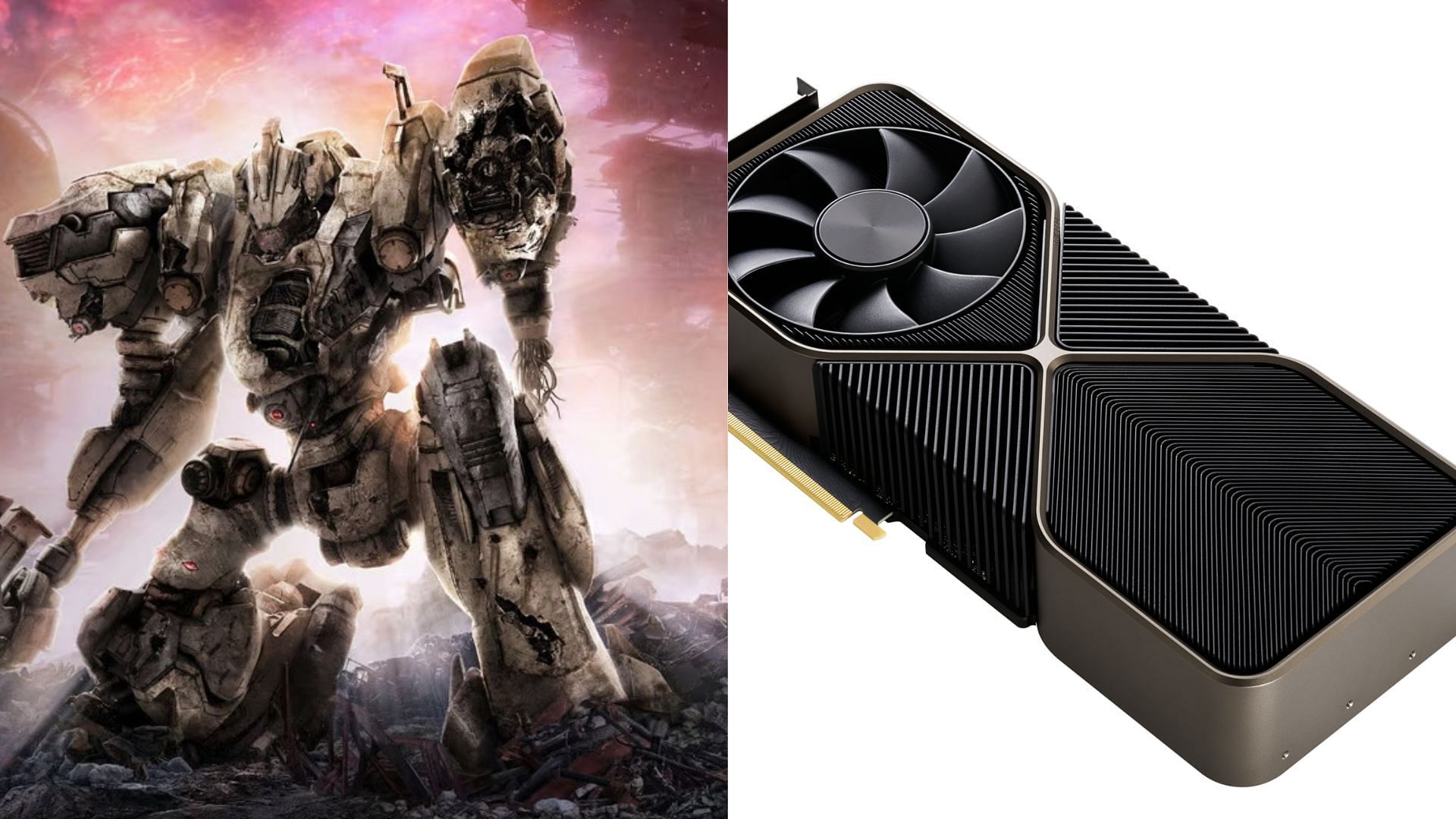 The RTX 3080 and 3080 Ti can play Armored Core 6 without performance hiccups (Image via FormSoftware and Nvidia)