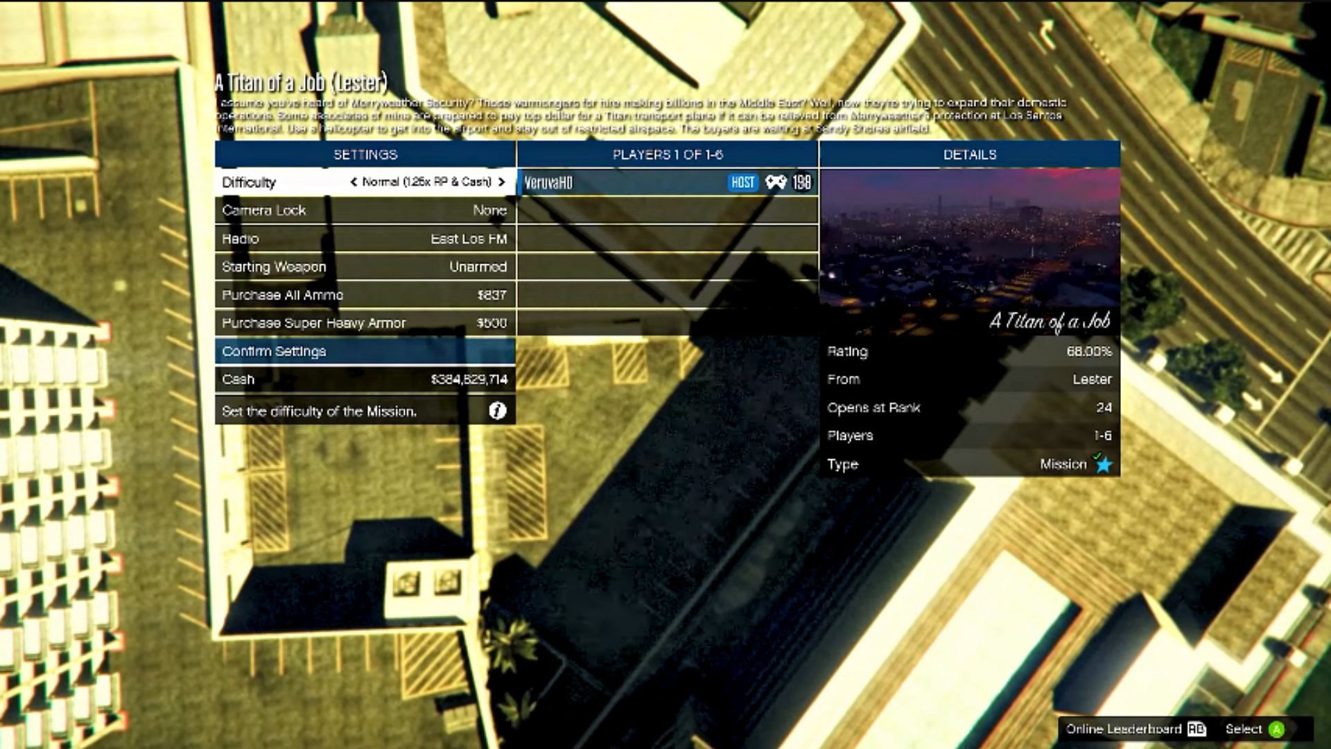 Quit the mission from this menu (Image via YouTube/VeruvaHD)