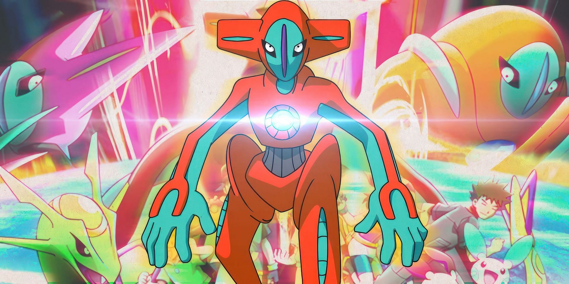 Deoxys as seen in the anime (Image via The Pokemon Company)