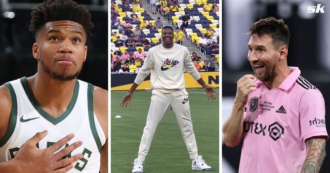 NBA star Giannis Antetokounmpo who did Cristiano Ronaldo’s Siuuu before final breaks silence after Nashville lose Leagues Cup to Lionel Messi