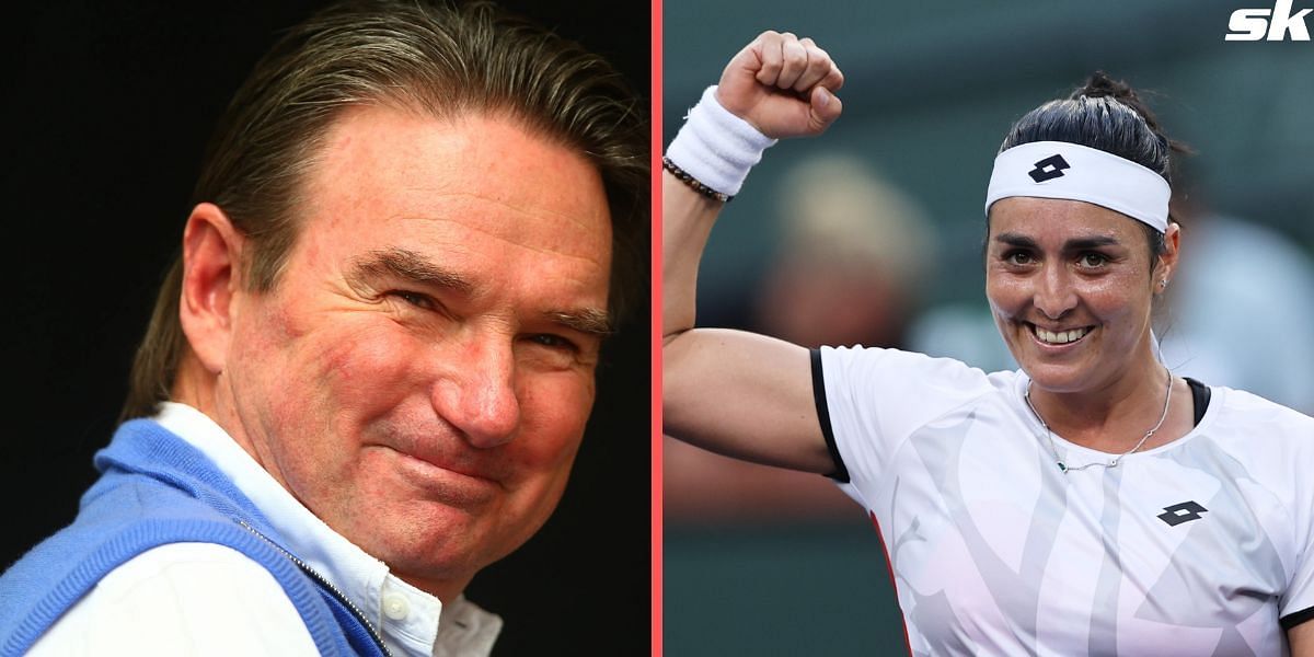 Jimmy Connors (L), and Ons Jabeur (R)