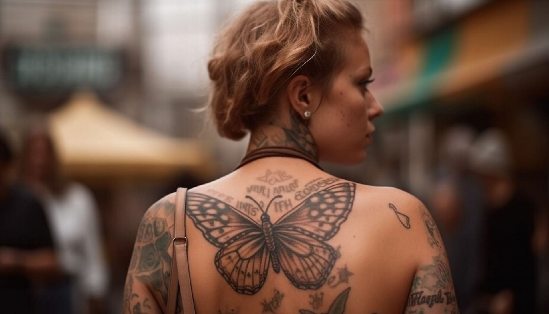 The butterfly tattoo is a representation of transformation and possibilities. (Image via Vecteezy/Gstudioimagen)