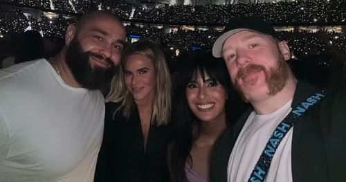 Miro, Sheamus, Lana and Isabella at Swiftys concert