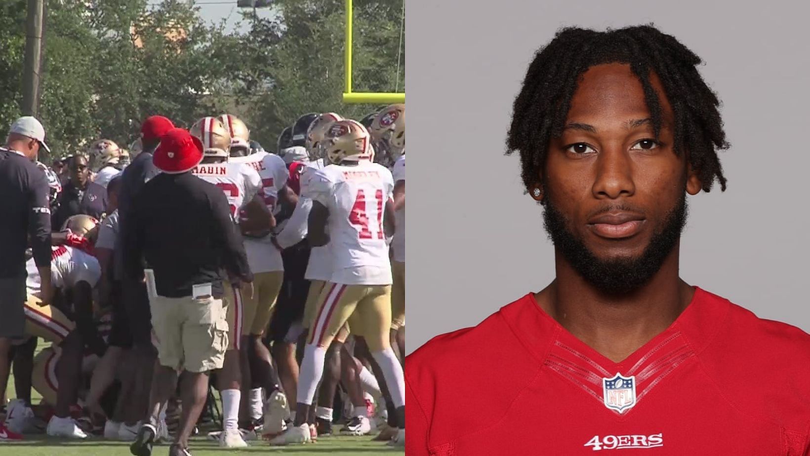 The 49ers had to deal with a fight during camp practices