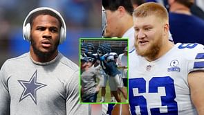 Watch: Cowboys' Micah Parsons throws punches at Tyler Biadasz as second fight of the day breaks out in Oxnard