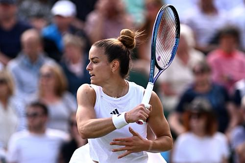 Maria Sakkari at the 2023 Wimbledon.