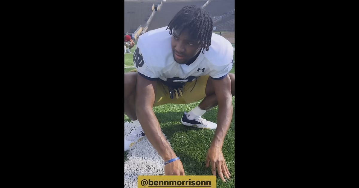 Benjamin Morrison (Instagram/@ndfootball)