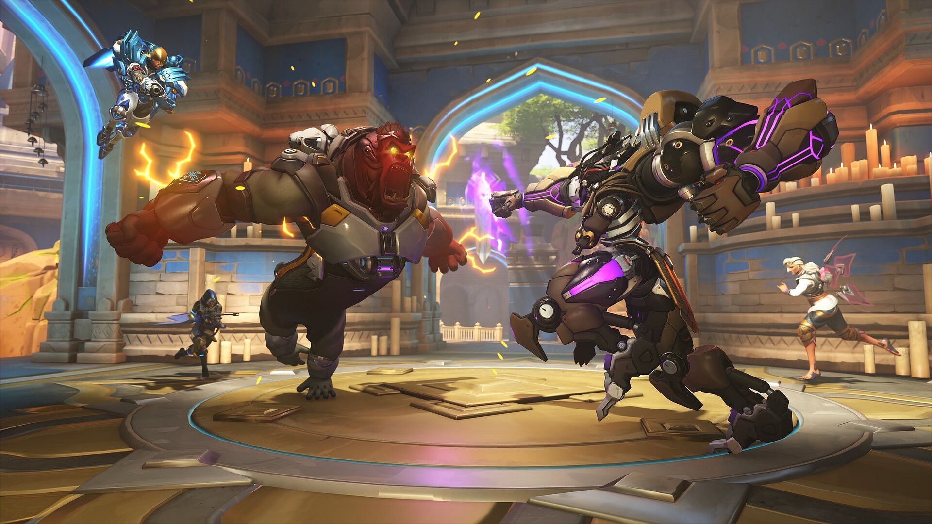 The mounting player dissatisfaction with Overwatch 2&#039;s development decisions has finally erupted (Image via Blizzard Entertainment)