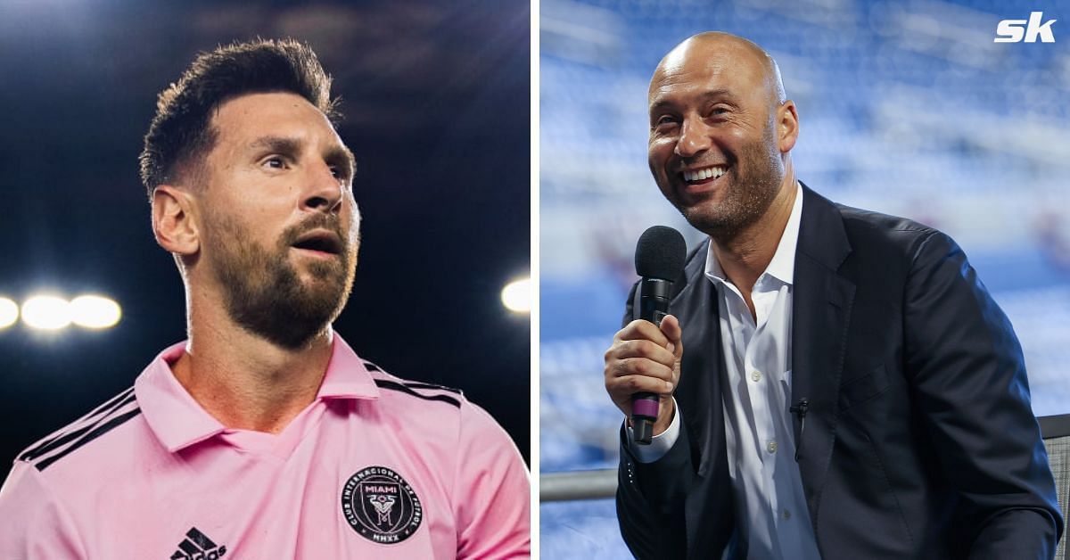 Another A-list guest for Lionel Messi! New York Yankees legend Derek Jeter  attends first soccer match alongside model wife Hannah, with Inter Miami  star 'the talk of the town
