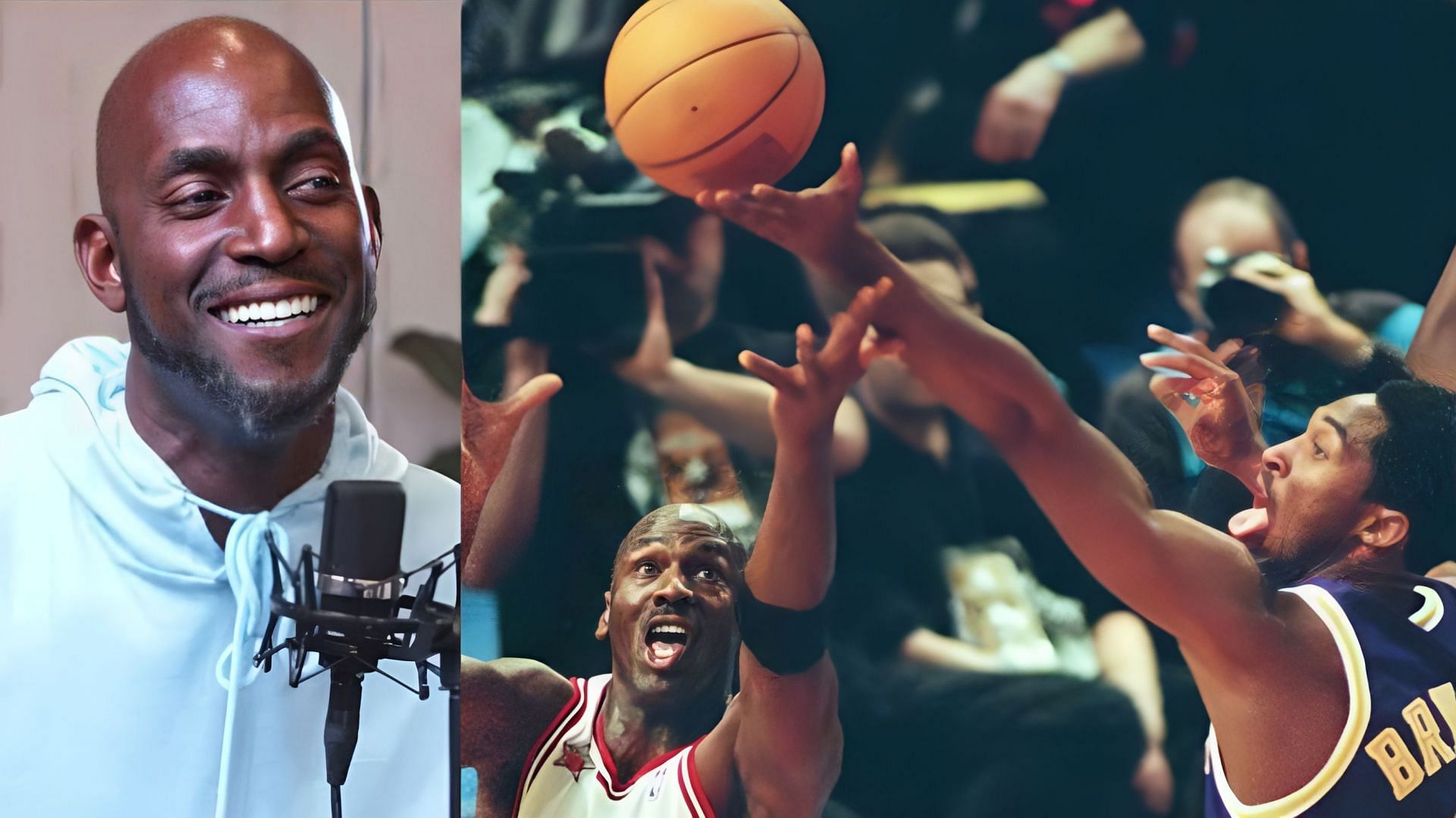 NBA legends Kevin Garnett, Michael Jordan and Kobe Bryant