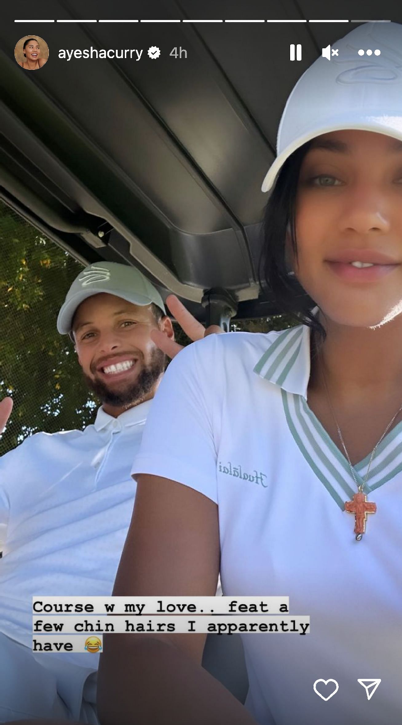 Ayesha Curry goes to play golf