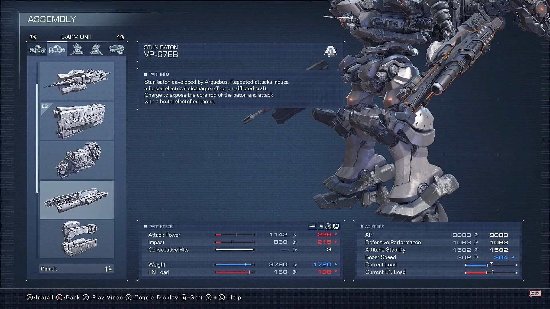 As the name implies, this weapon can stun enemies in Armored Core 6 (Image via FromSoftware)