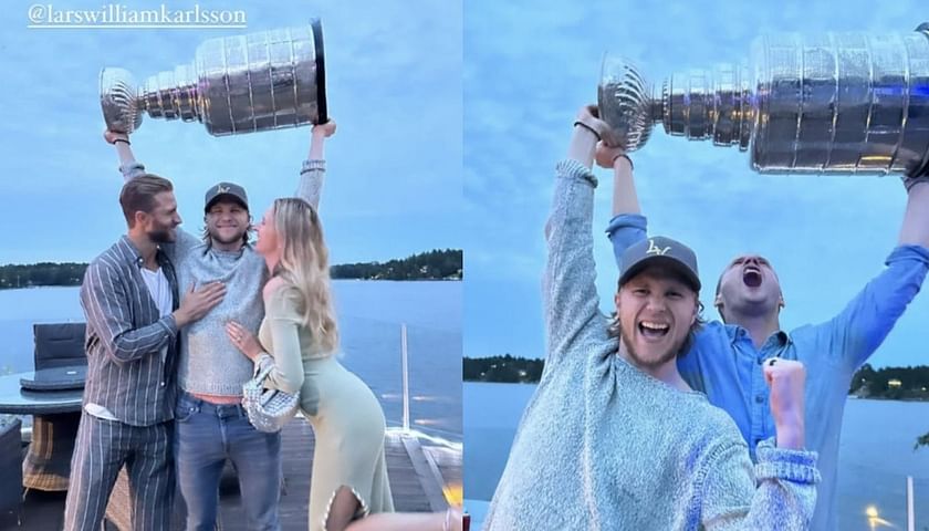 Wholesome moment with William Karlsson and his family ❤️ #nhl #stanleycup 