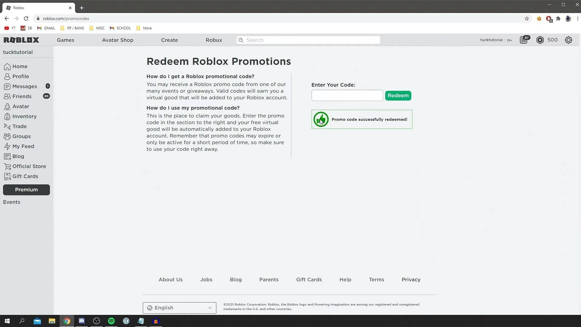 Redeeming codes (Image via Youtube/ GuideRealm)