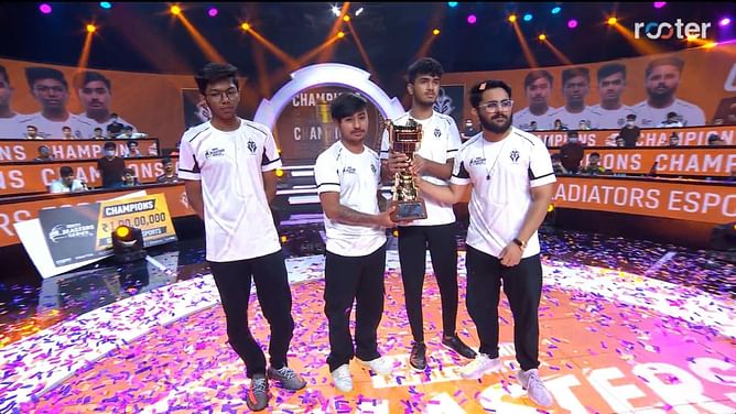 Gladiators Esports crowned champions of BGMI Masters Series (BGMS) Season 2