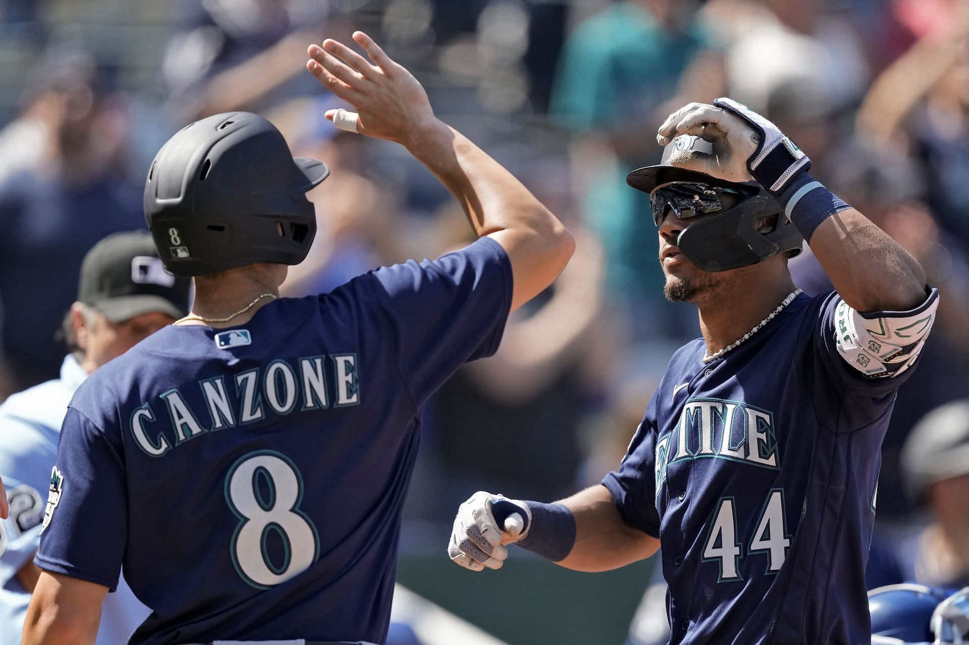 Julio Rodriguez has massive five-hit game vs Royals, keeps carrying  offensive load for Mariners $138,155,124 roster