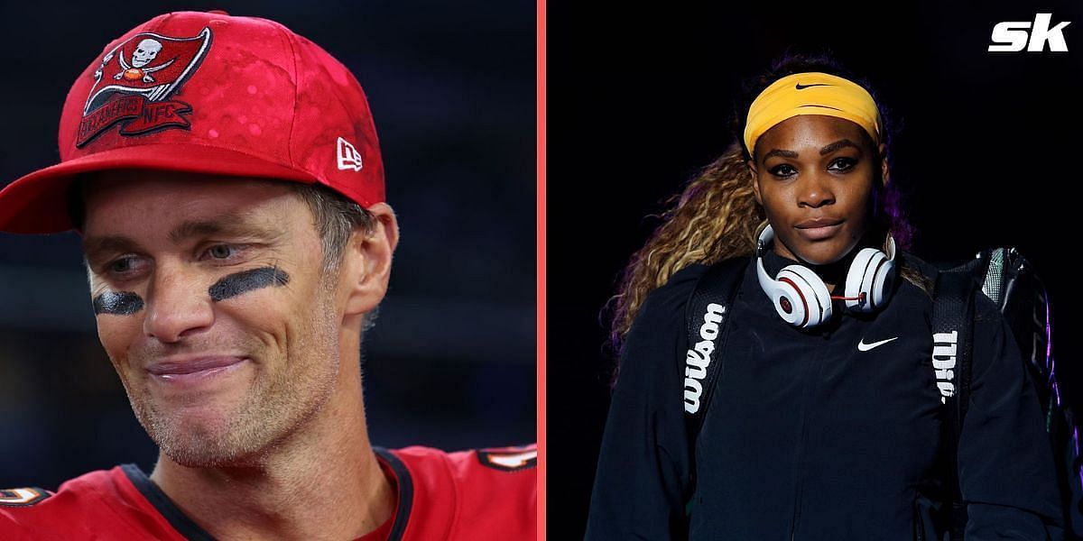 Tom Brady (L) and Serena Williams (R)