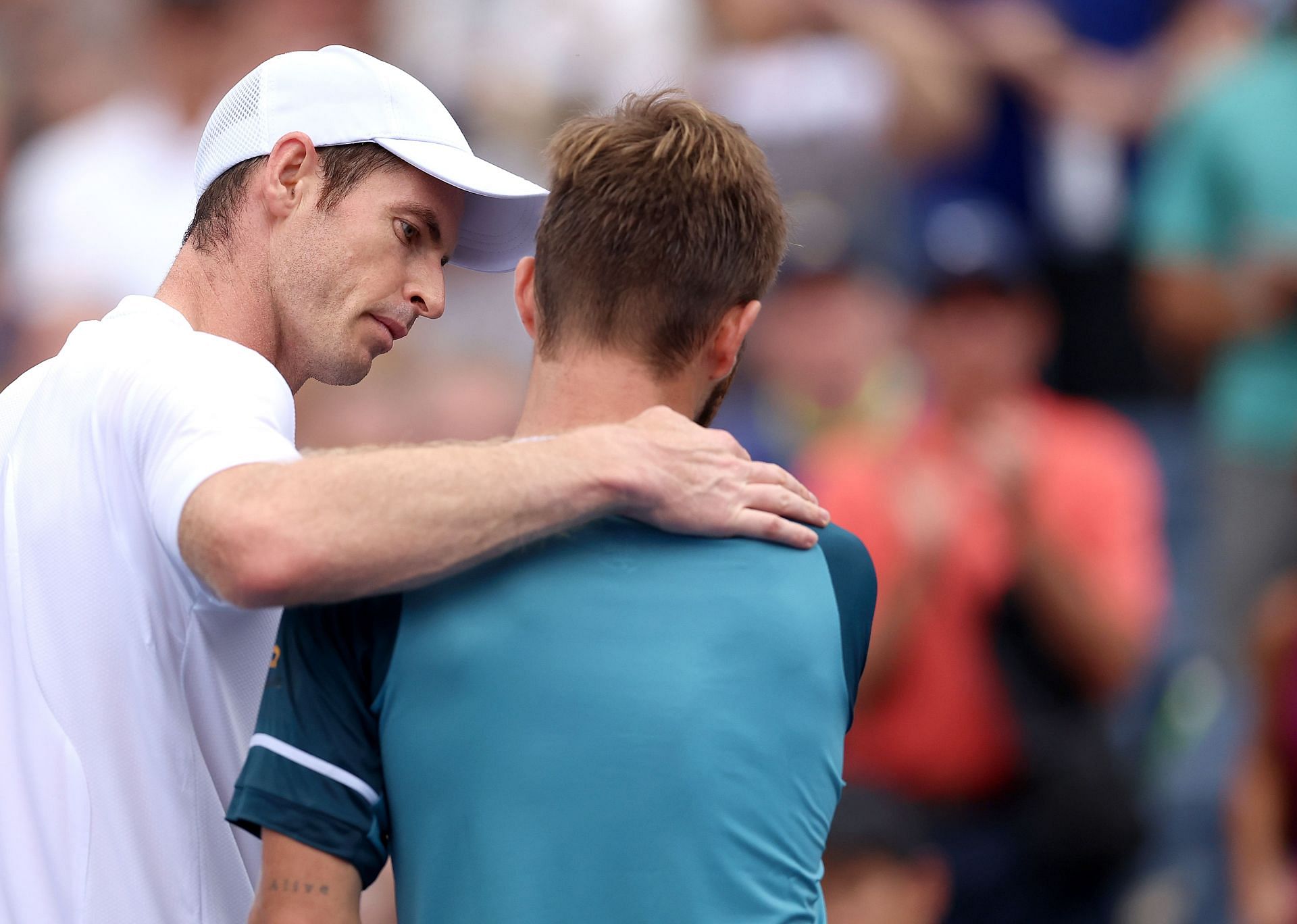 Andy Murray and Corentin Moutet at the 2023 US Open