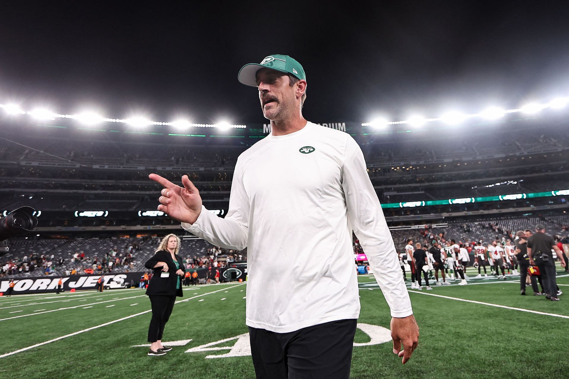 Aaron Rodgers still pumping Jets Super Bowl hype ahead of Week 1