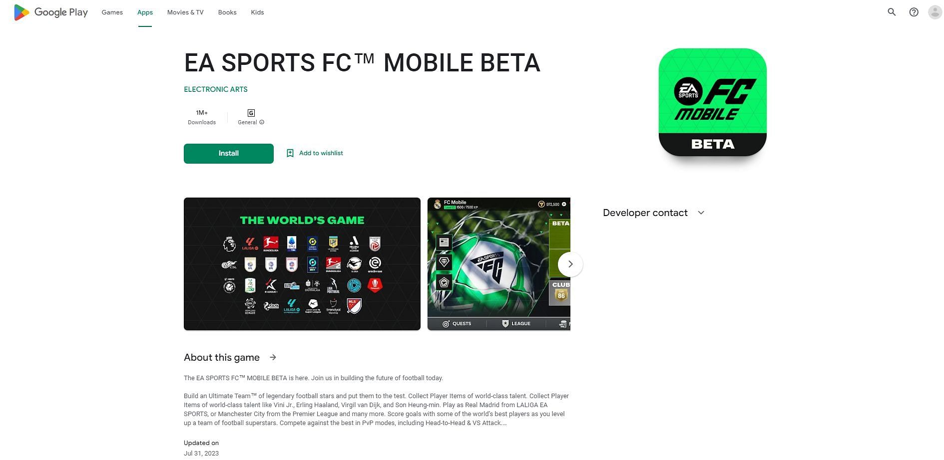 EA FC Mobile: All clubs available in the limited beta