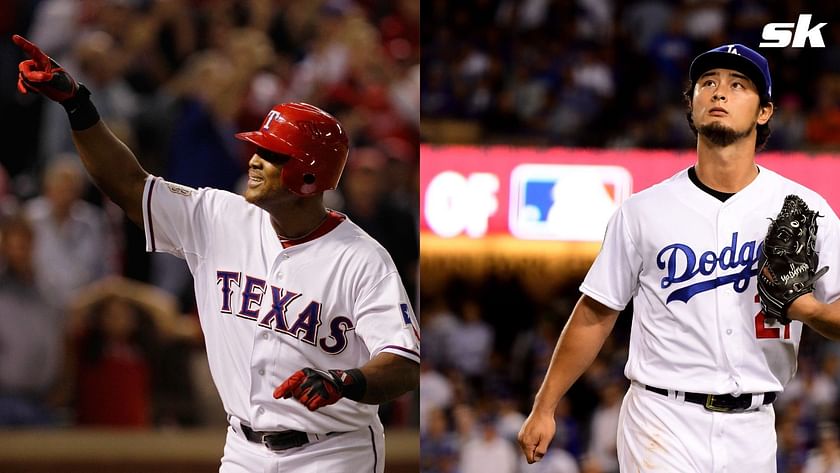 Which Dodgers players have also played for the Rangers? MLB