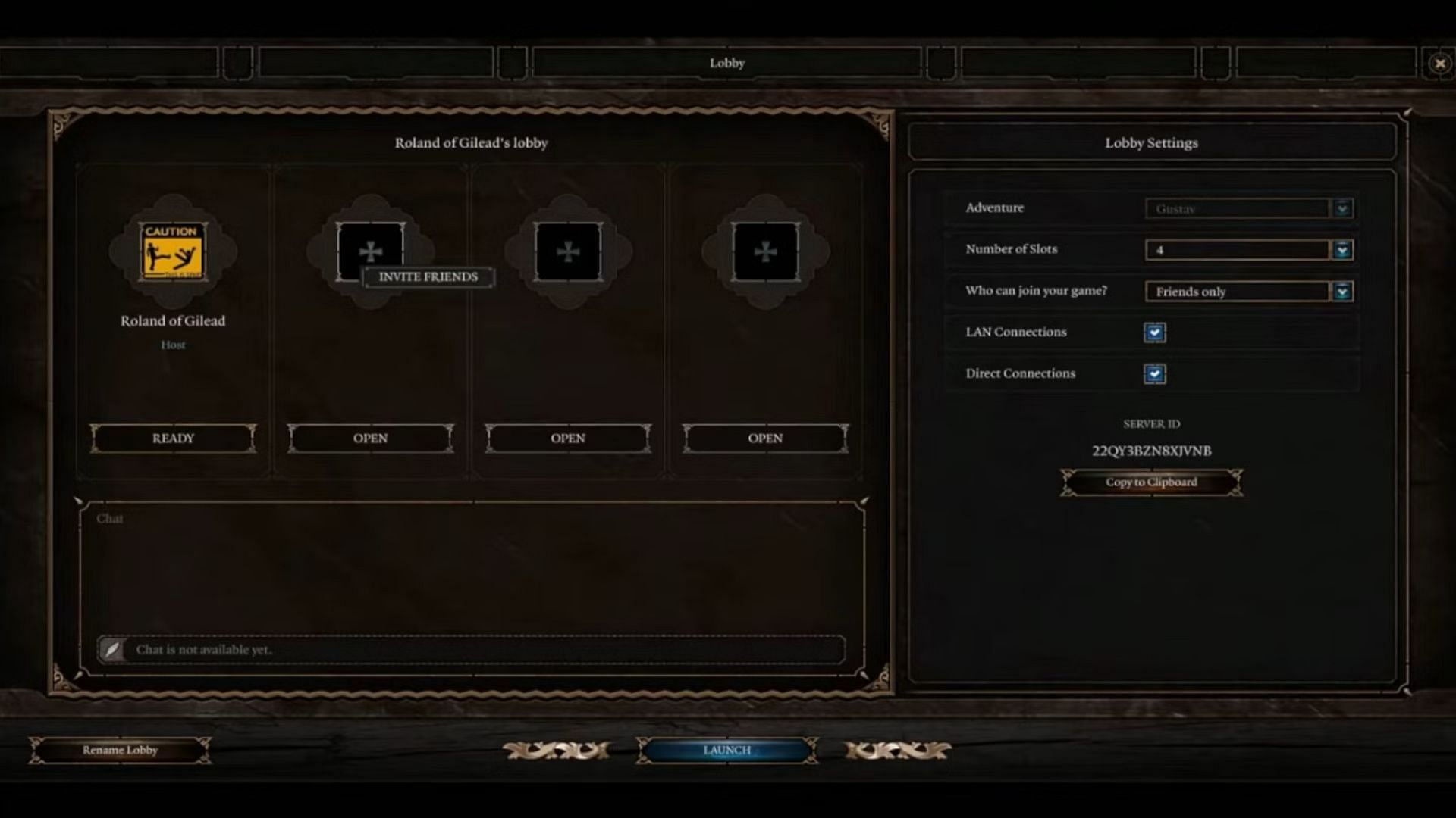 Multiplayer option in Baldur&#039;s Gate 3 (Image via Larian Studios)