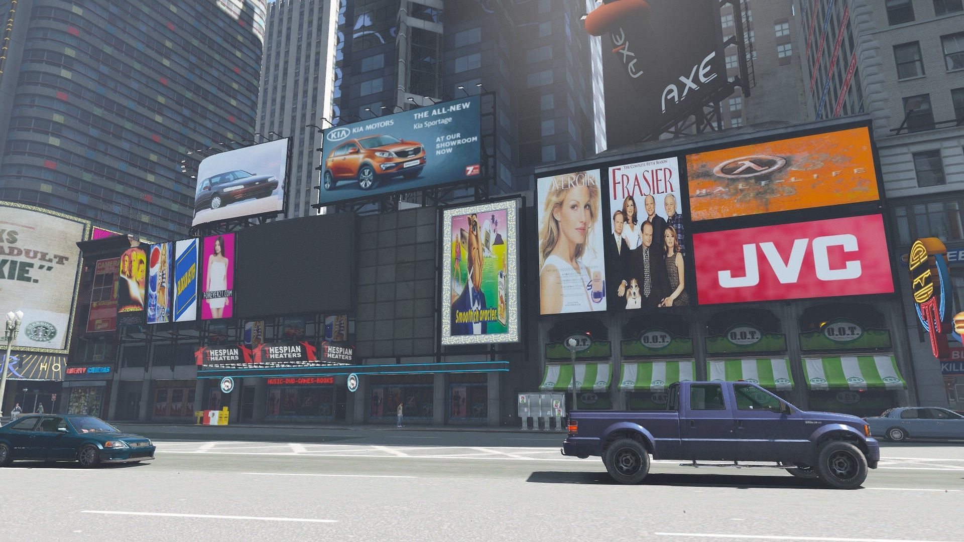 1990s advertisements at Star Junction (Image via gta5-mods.com)