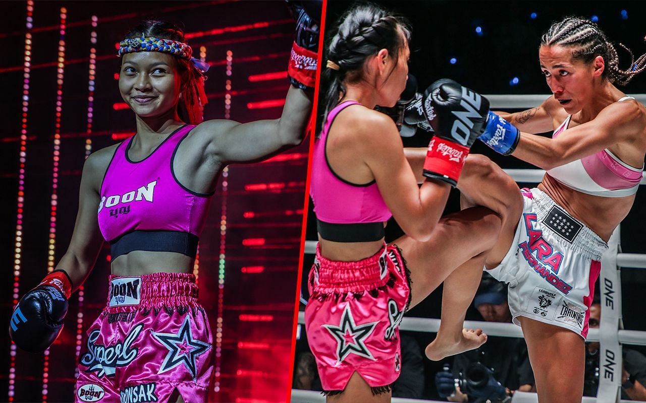 Supergirl and Lara Fernandez at ONE Fight Night 13 [Credit: ONE Championship]