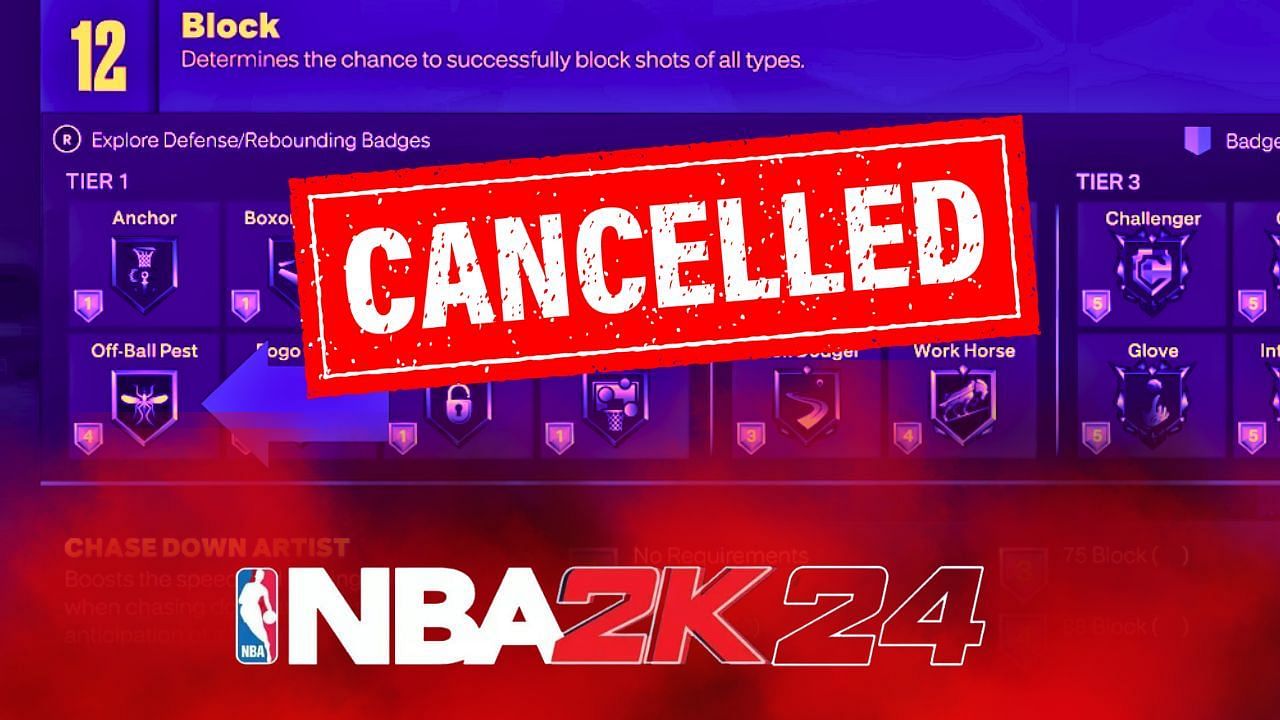 Looking at badges removed from NBA 2K24