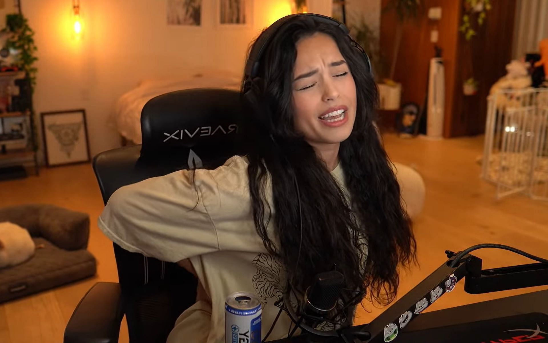 Valkyrae discusses underlying health conditions, reveals &quot;crazy&quot; back pains (Image via Valkyrae/YouTube)