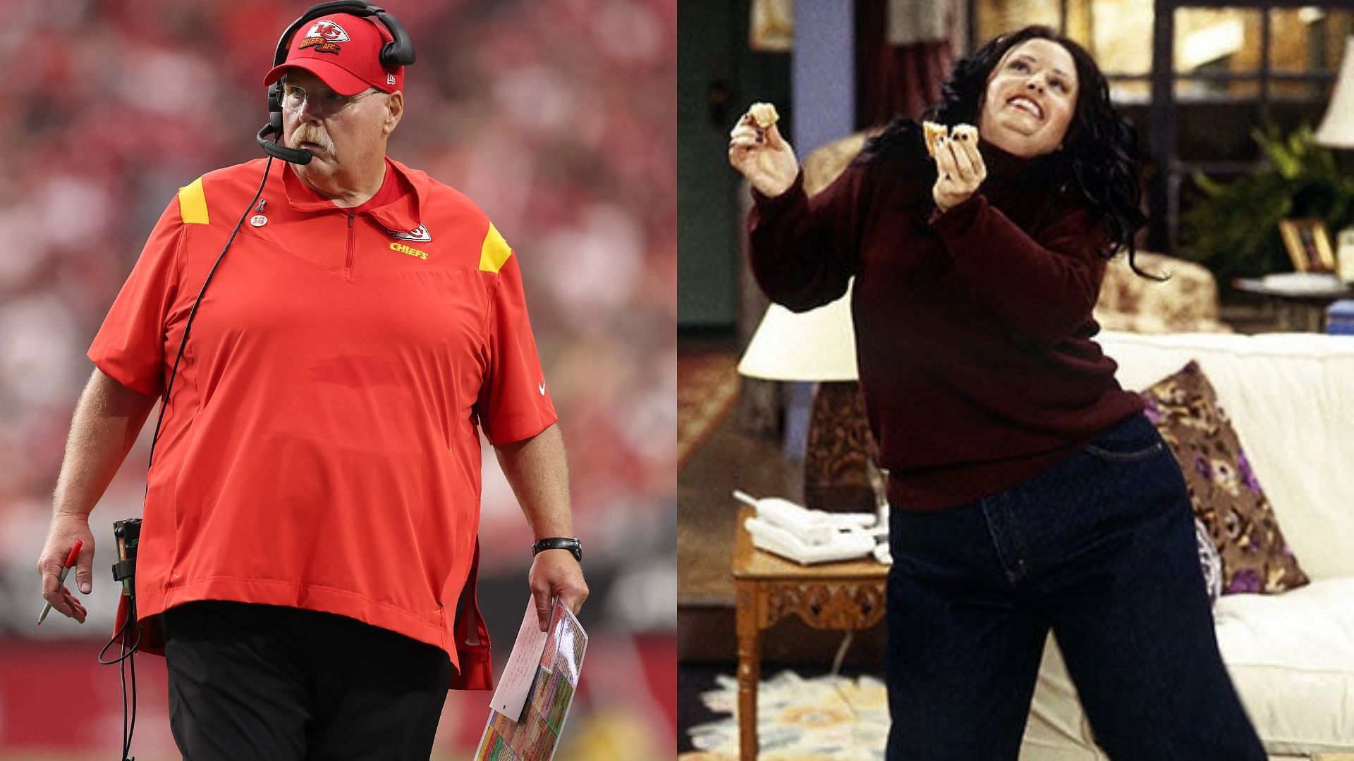 Andy Reid cracked the same joke Monica Geller did.