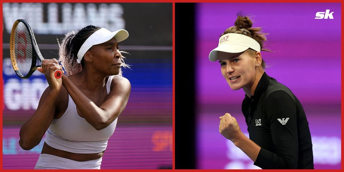 Venus Williams and Veronika Kudermetova will clash in the Cincinnati first round.
