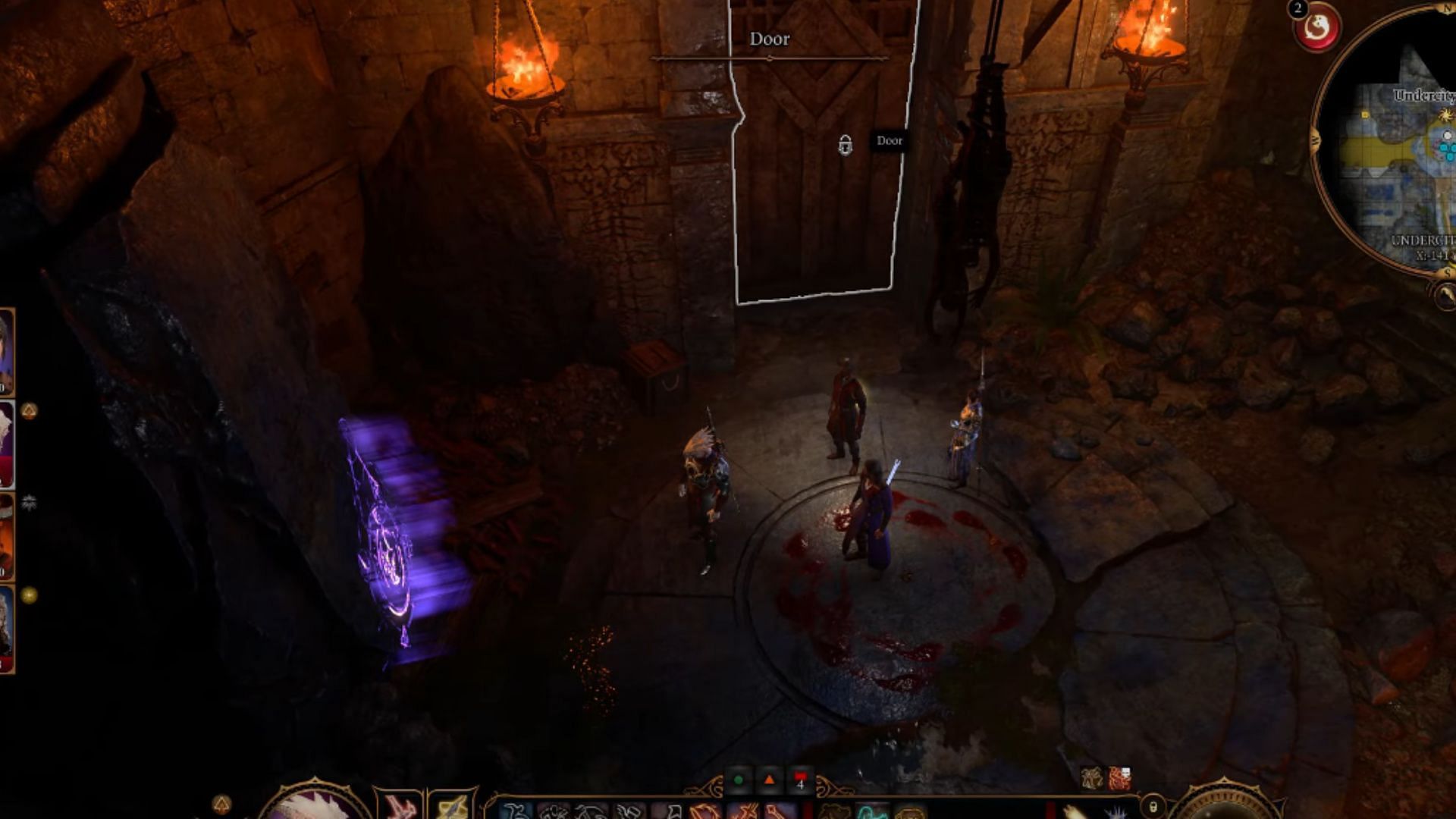 Engage with the door (Image via Larian Studios)