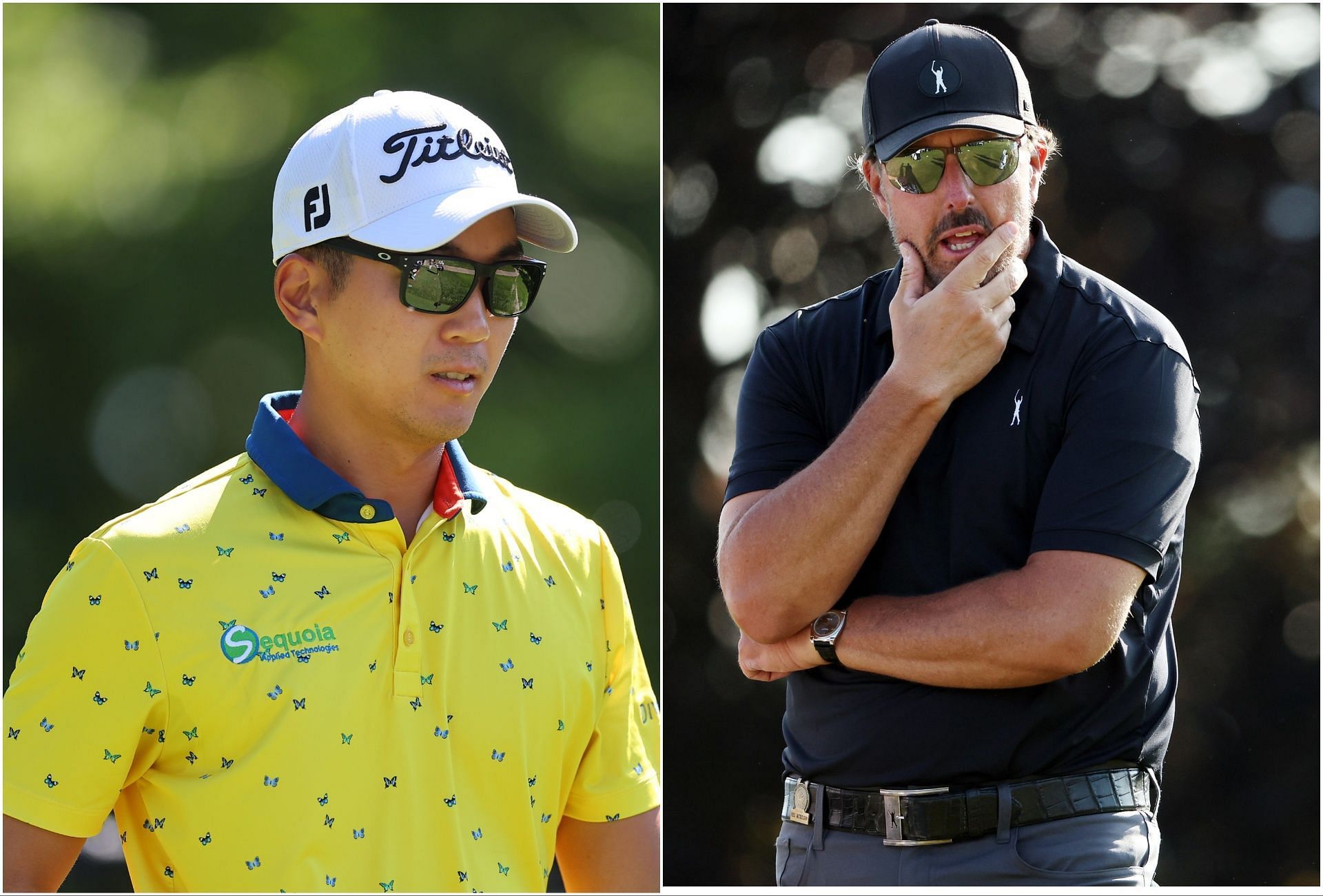 Michael Kim and Phil Mickelson at the LIV Golf Bedminster (via Getty Images)