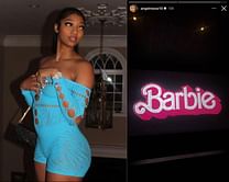 The "Bayou Barbie" Angel Reese is out watching the "Barbie" movie, and shares glimpses of her day out on Instagram