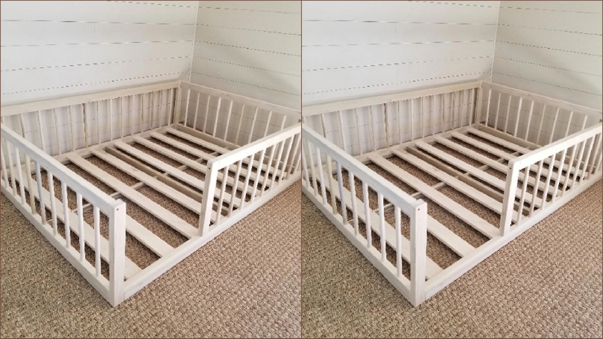The recalled Zipadee Kids Convertible House Bed Frame&#039; and &#039;Montessori Floor Beds should be disposed of immediately (Image via CPSC)