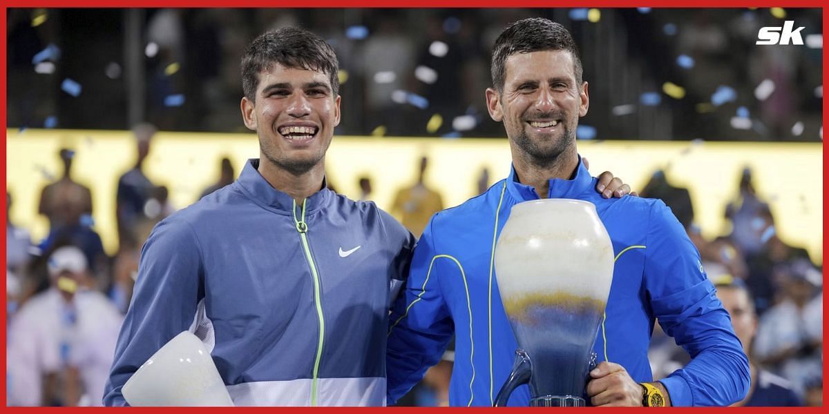 Carlos Alcaraz and Novak Djokovic