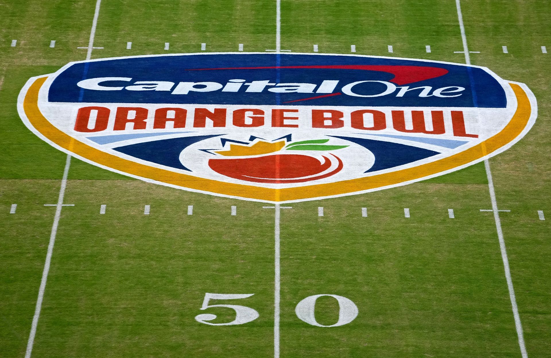 The Audible Podcast with Stew and Bruce. Picture: Capital One Orange Bowl