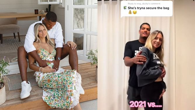 WATCH: Raiders DE Isaac Rochell's wife Allison Kuch delivers pointed TikTok response to gold digger comment