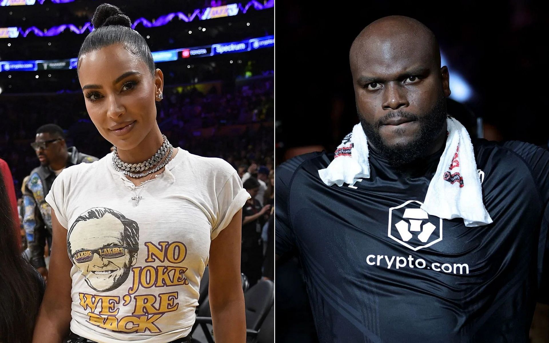 Kim Kardashian [Left], and Derrick Lewis [Right]