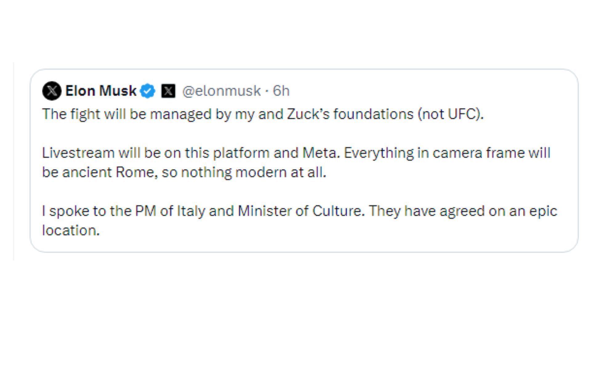 Elon Musk tweet