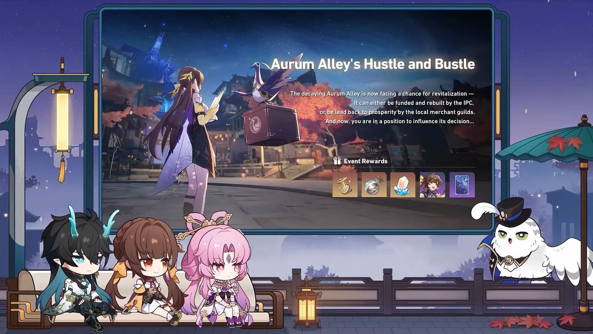 Aurum Alley&#039;s Hustle and Bustle event (Image via Honkai Star Rail YouTube channel)