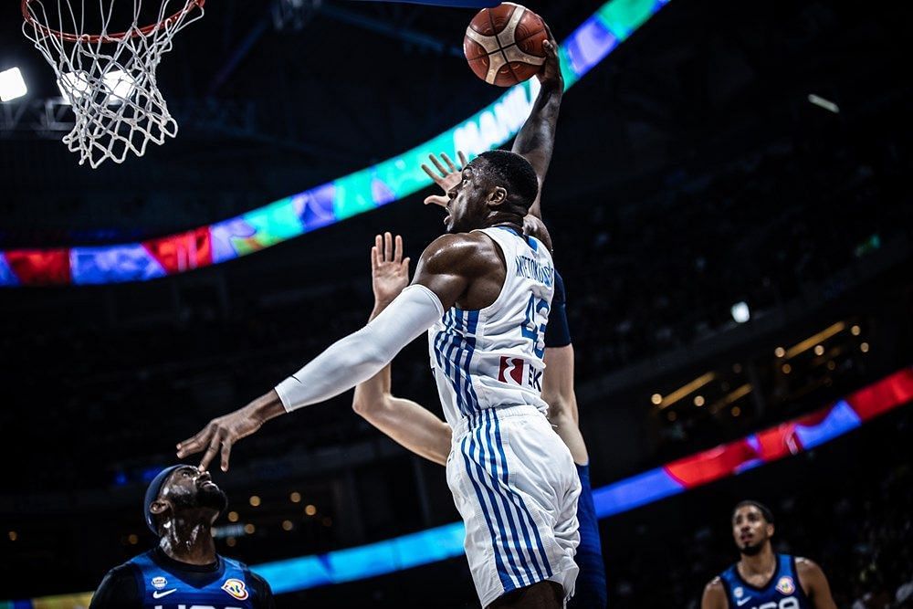 Thanasis Antetokoumpo of Greece has struggled to meet expectations in the 2023 FIBA World Cup