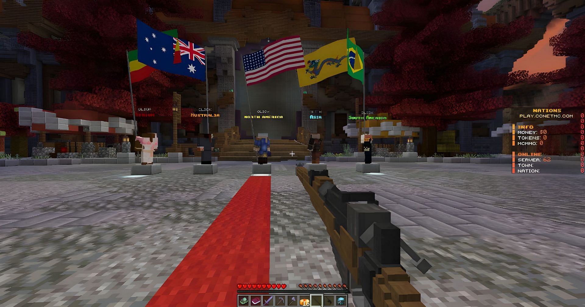 CCNet is an extremely fun Earth server (Image via Mojang)