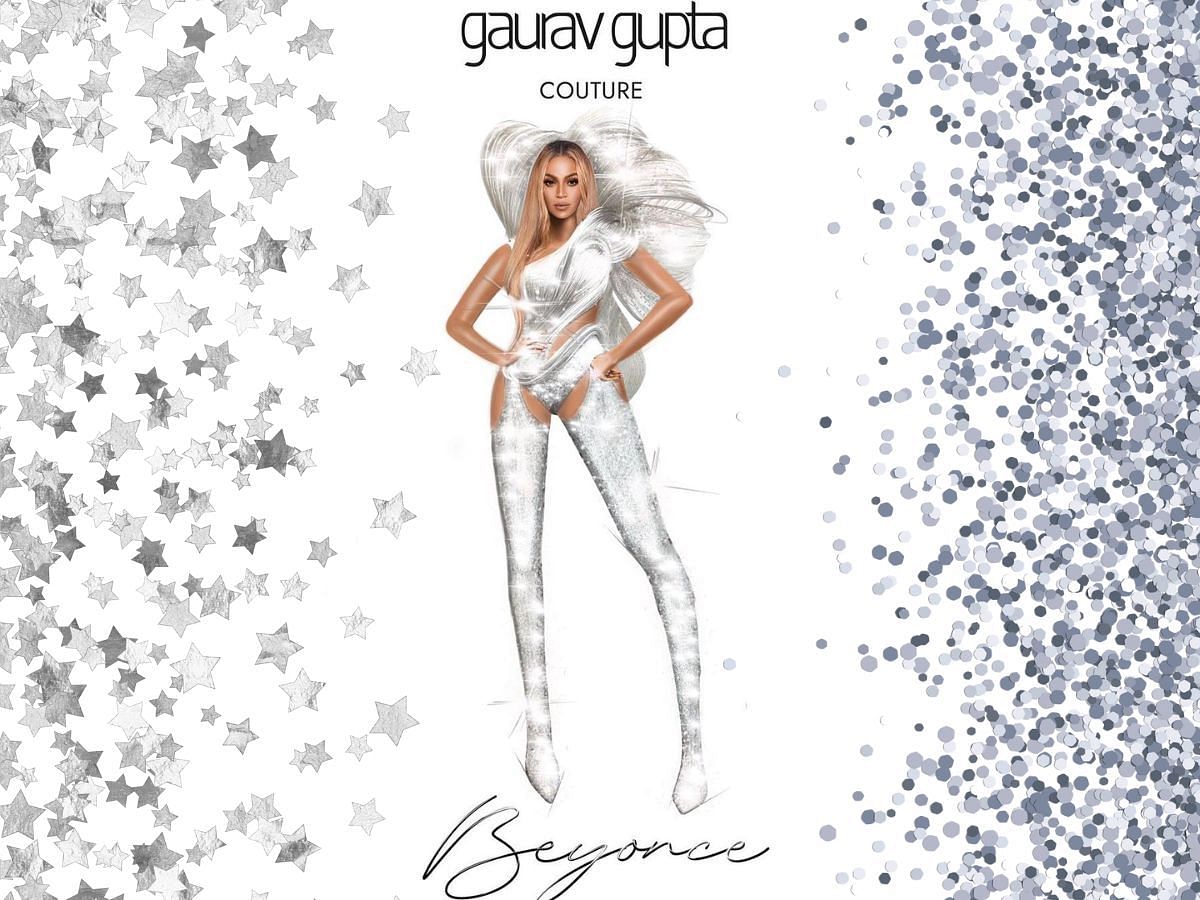 Beyonce&rsquo;s custom-made Gaurav Gupta outfit (Image via Gaurav Gupta Instagram)