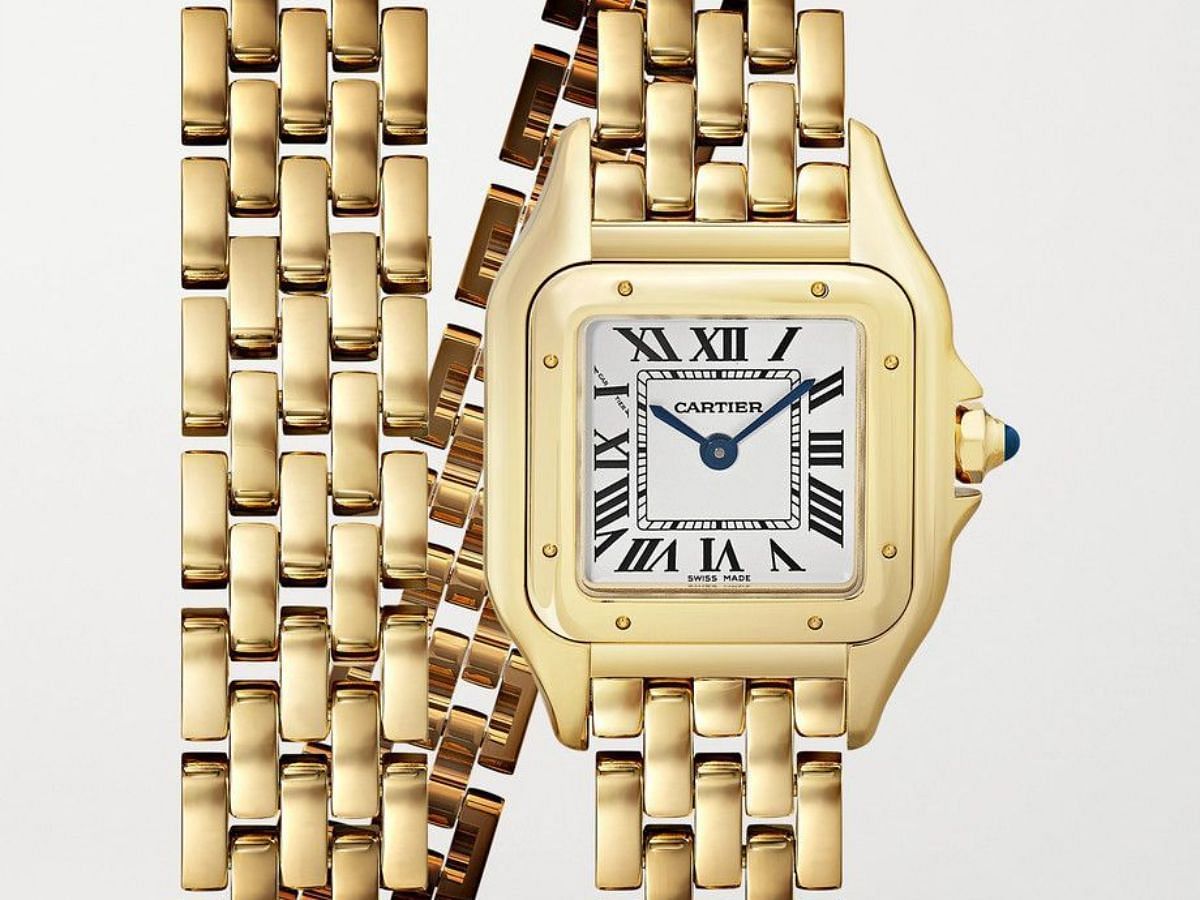 Cartier Panth&egrave;re de Cartier 22mm Small 18-Karat Gold Watch (Image via Getty)