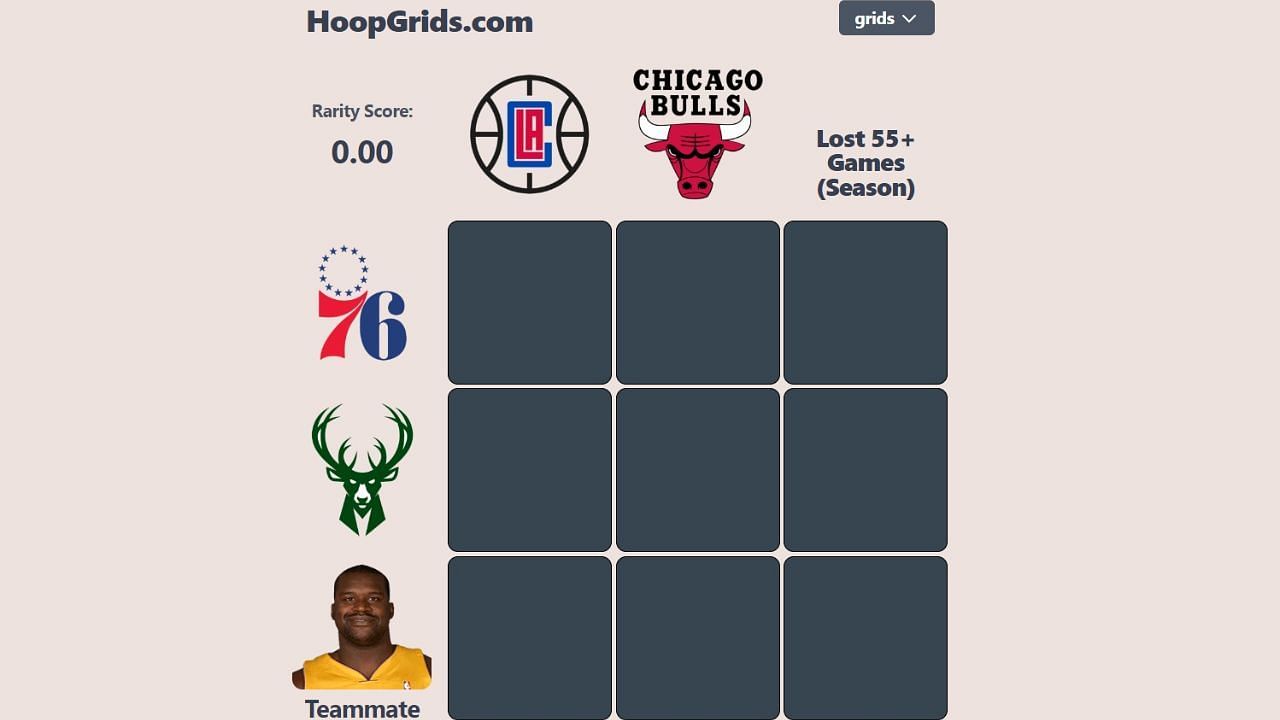 August 5 NBA HoopGrids puzzle