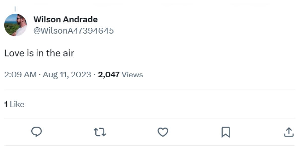 A tweet by @WilsonA47394645
