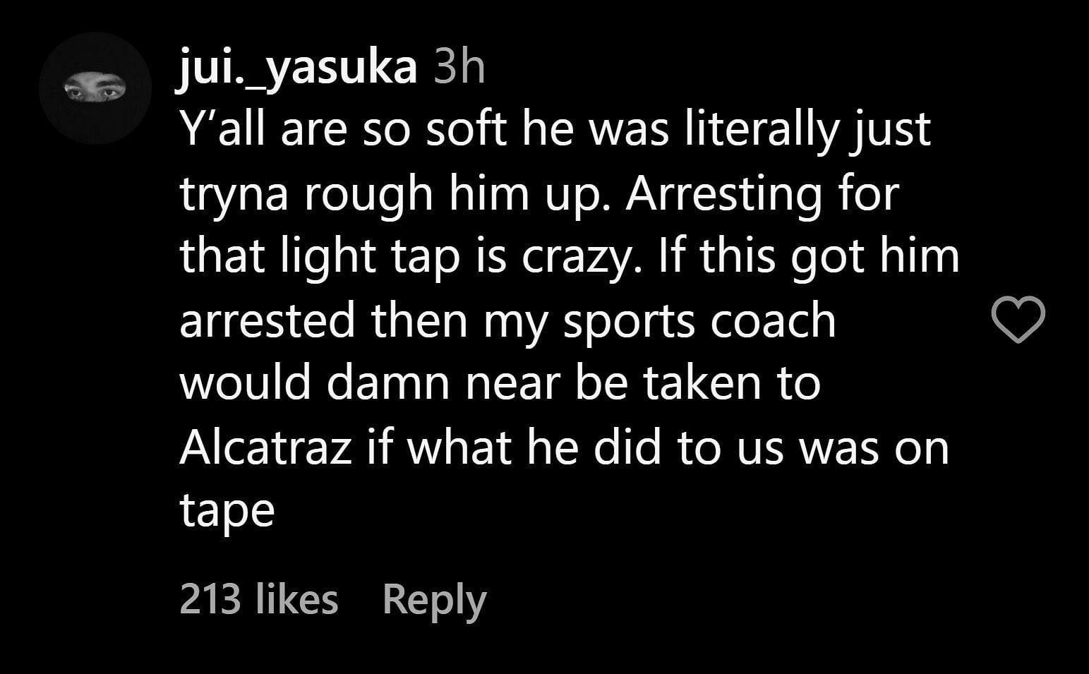 Netizens react to the coach&#039;s actions (Image via Instagram)